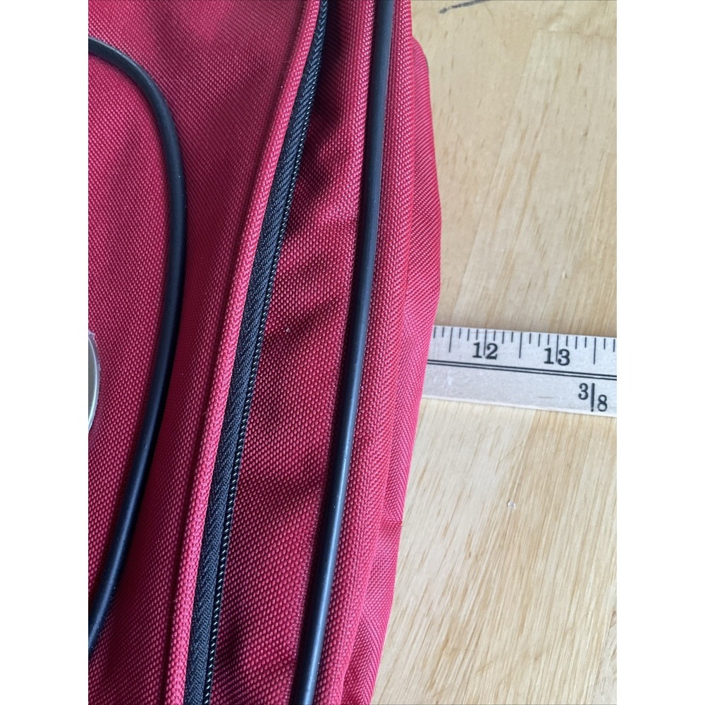 American Tourister Carry On Shoulder Travel Overnight Shoulder Bag Airline Red - Picture 11 of 11